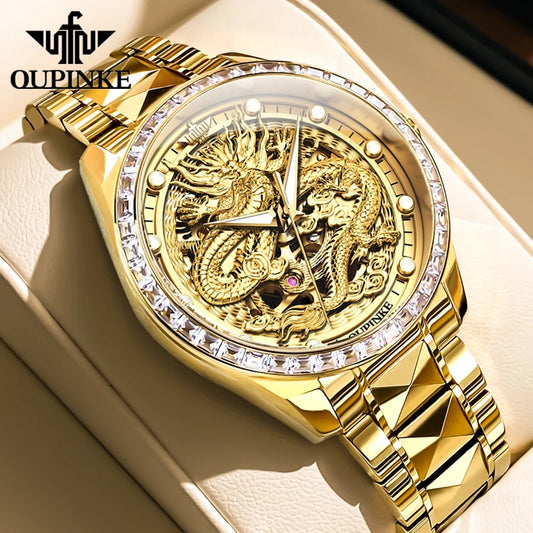 OUPINKE Automatic Dragon Watch for Men Top