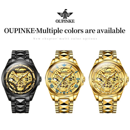OUPINKE High Quality Brand Men's Watch Waterproof Sapphire
